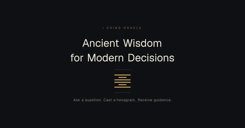 I Ching Oracle screenshot 1