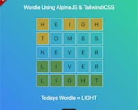 Wordle Game using AlpineJS media 1