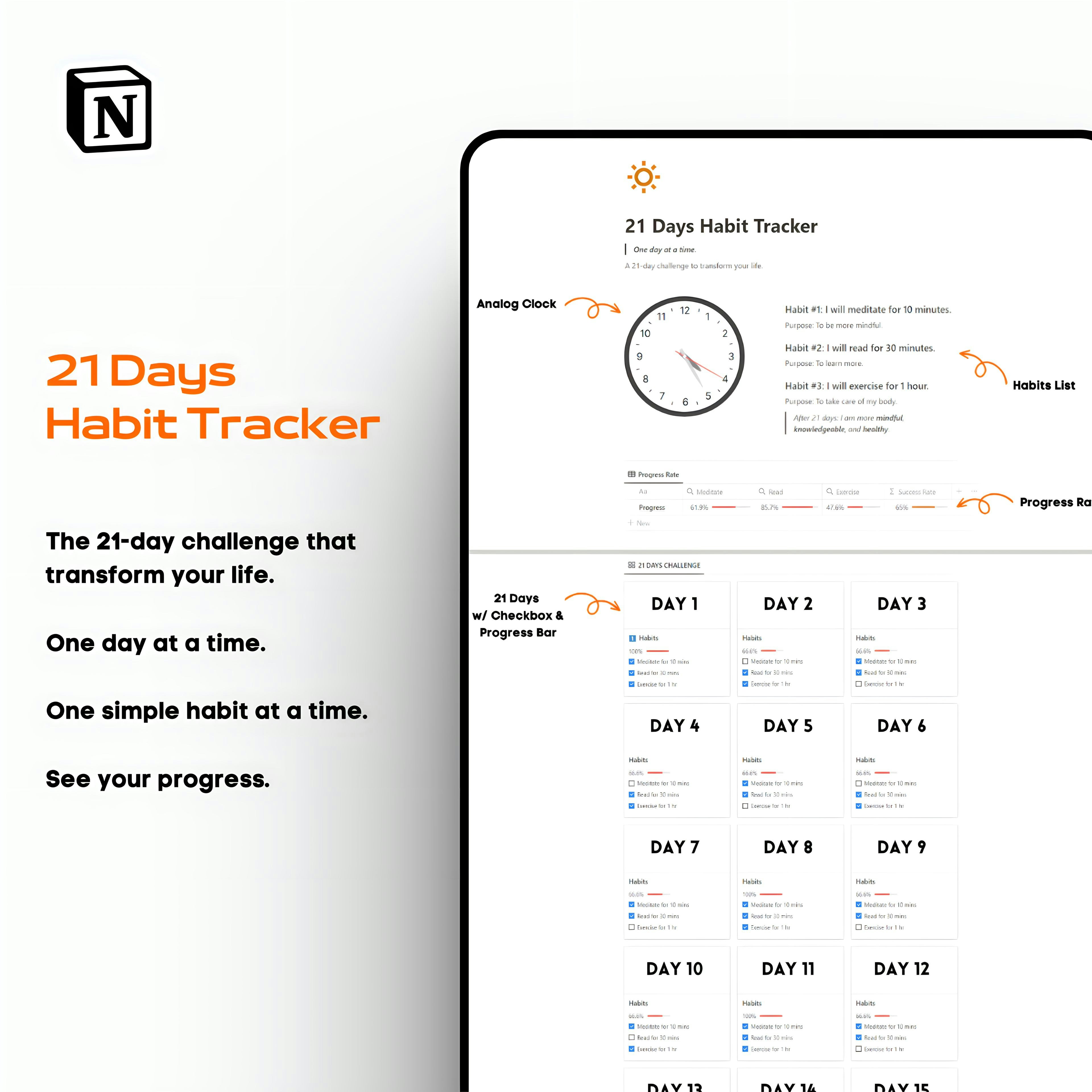 21 Days Habit Tracker logo