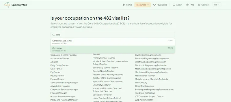 SponsorMap — Find who can hire you screenshot 3