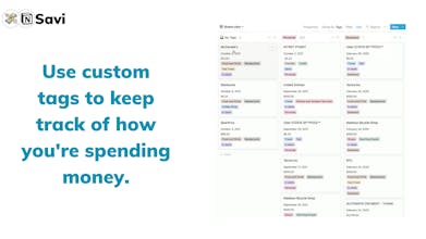 Savi: Notion Finance Tracker gallery image