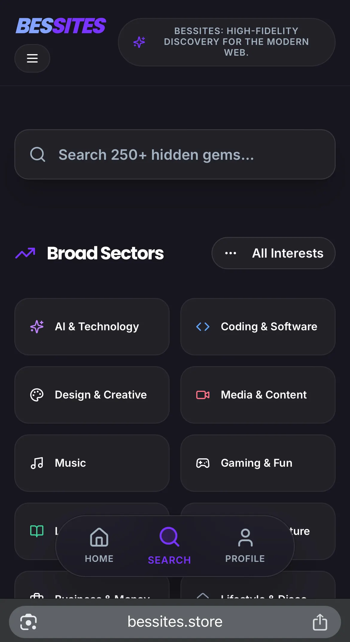Bessites screenshot