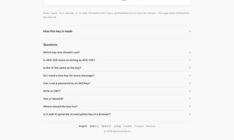 KeyGenerator.io screenshot 3