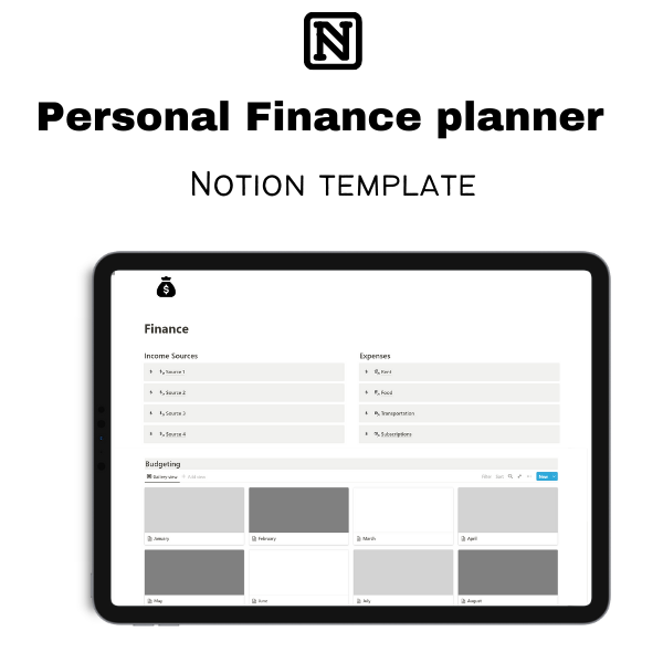 The Personal Budget Notion Template