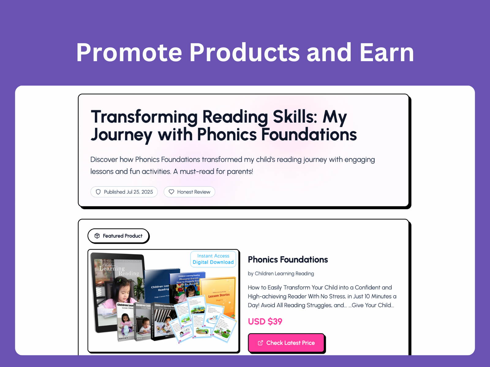 Média Usarticule - Transformez toute URL du produit en site Web de filiale rentable 4