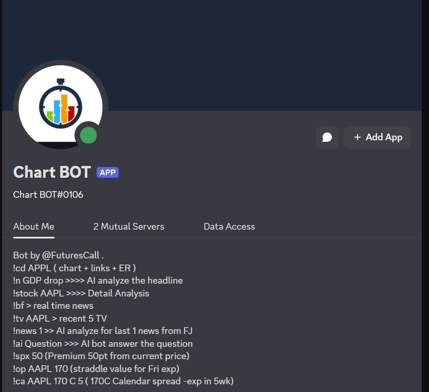 FC ALGO BOT - Screenshot 2 showing product features and functionality