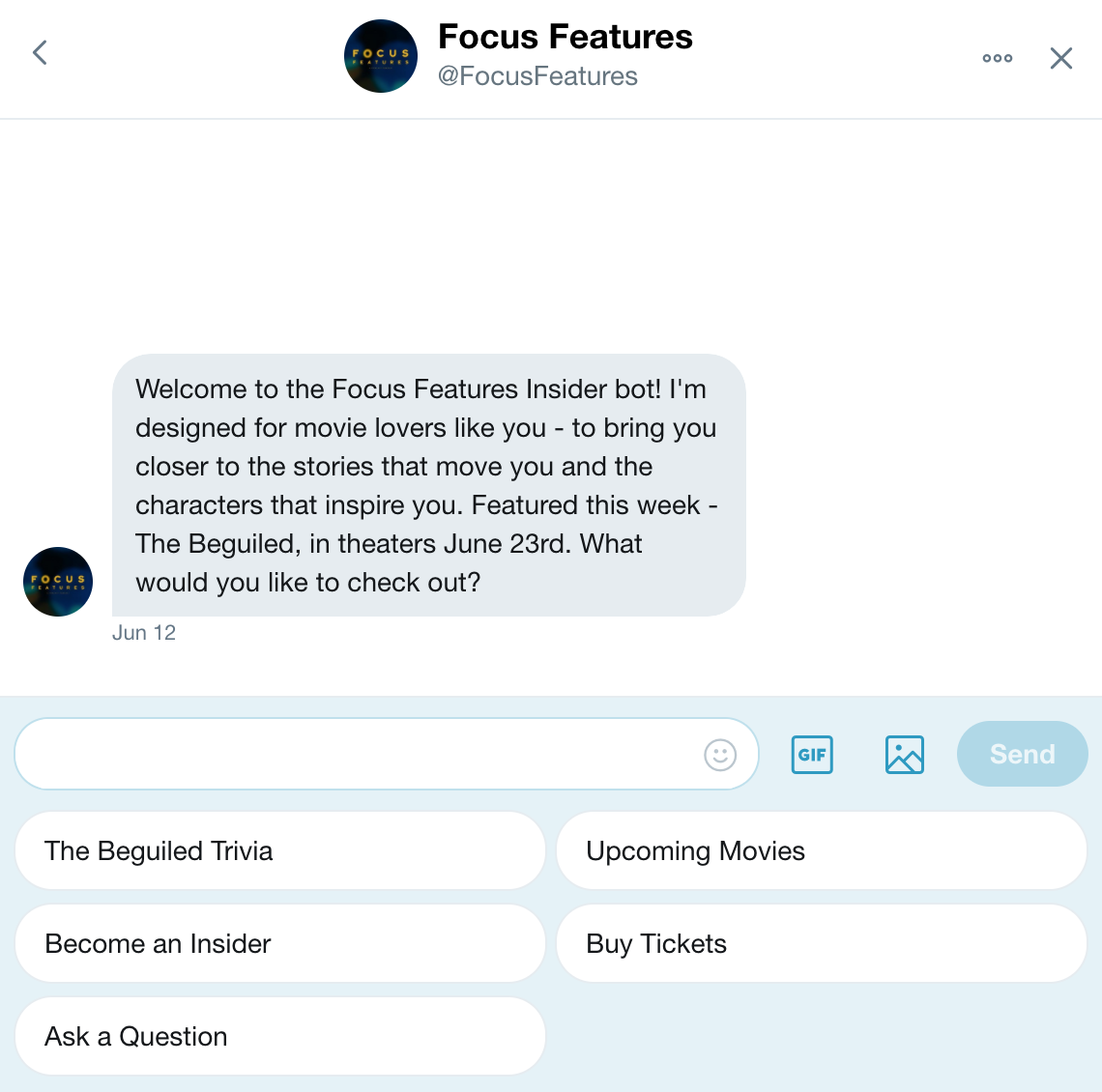 Focus Features DM Bot gallery image