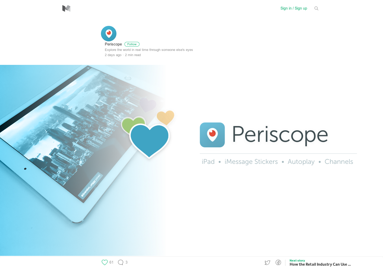 Periscope heart sticker pack for iMessage gallery image