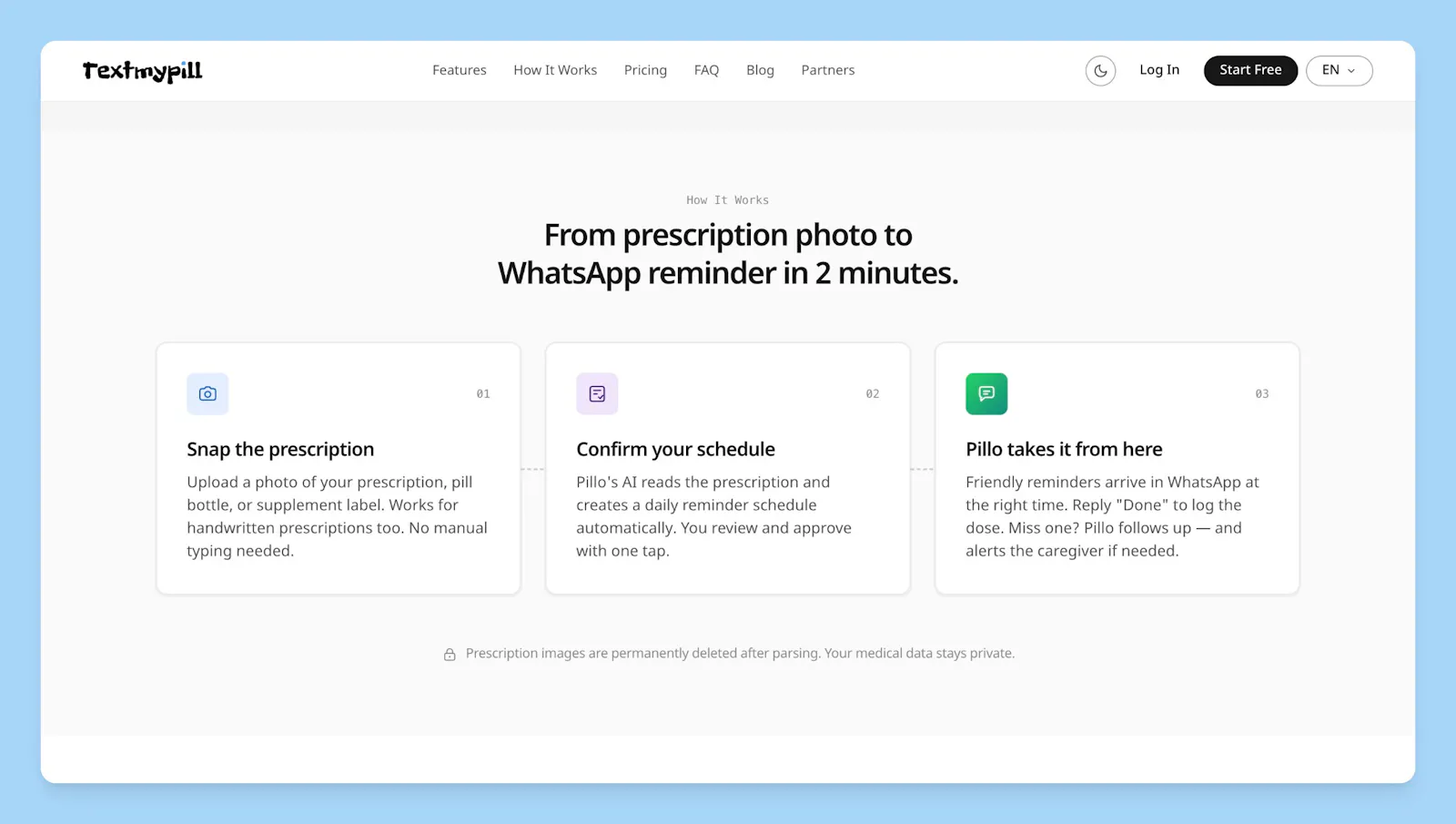 TextMyPill screenshot 4