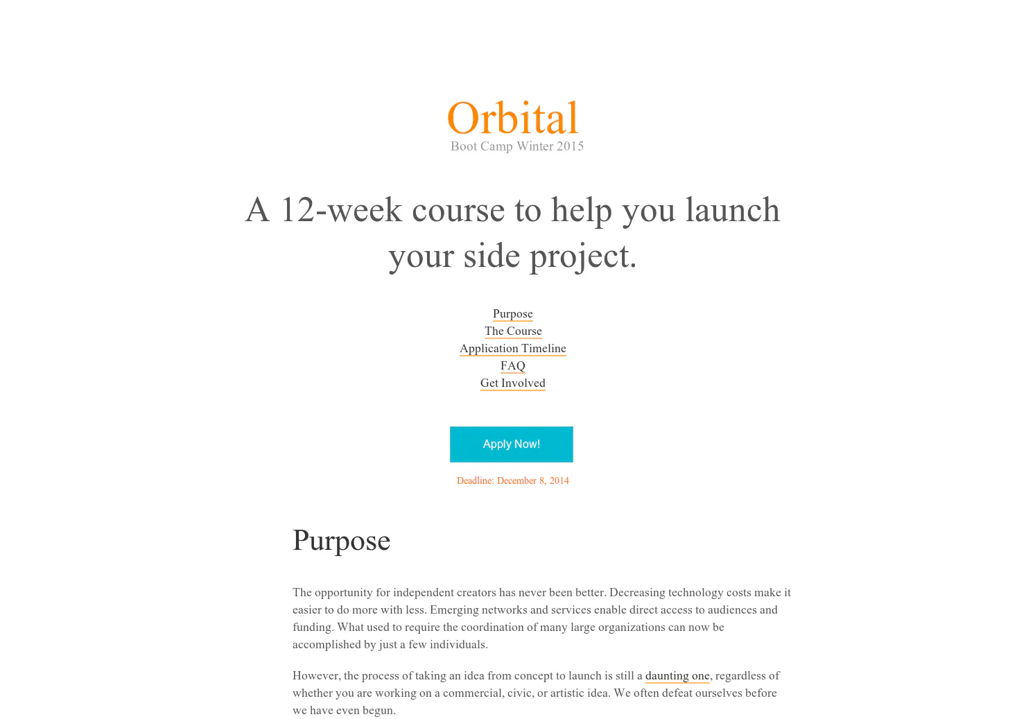 Orbital Bootcamp