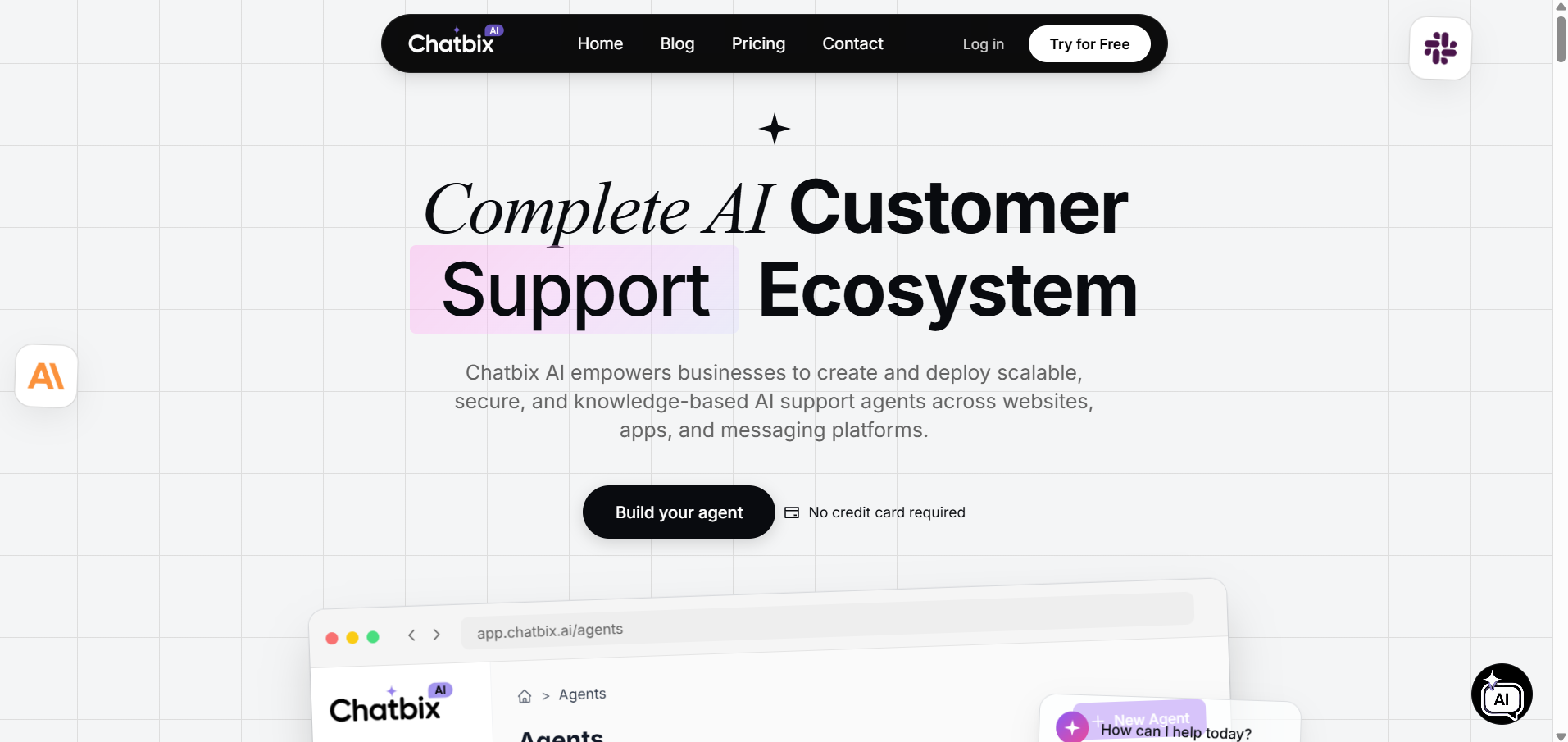 Chatbix AI: No code AI support Agents gallery image