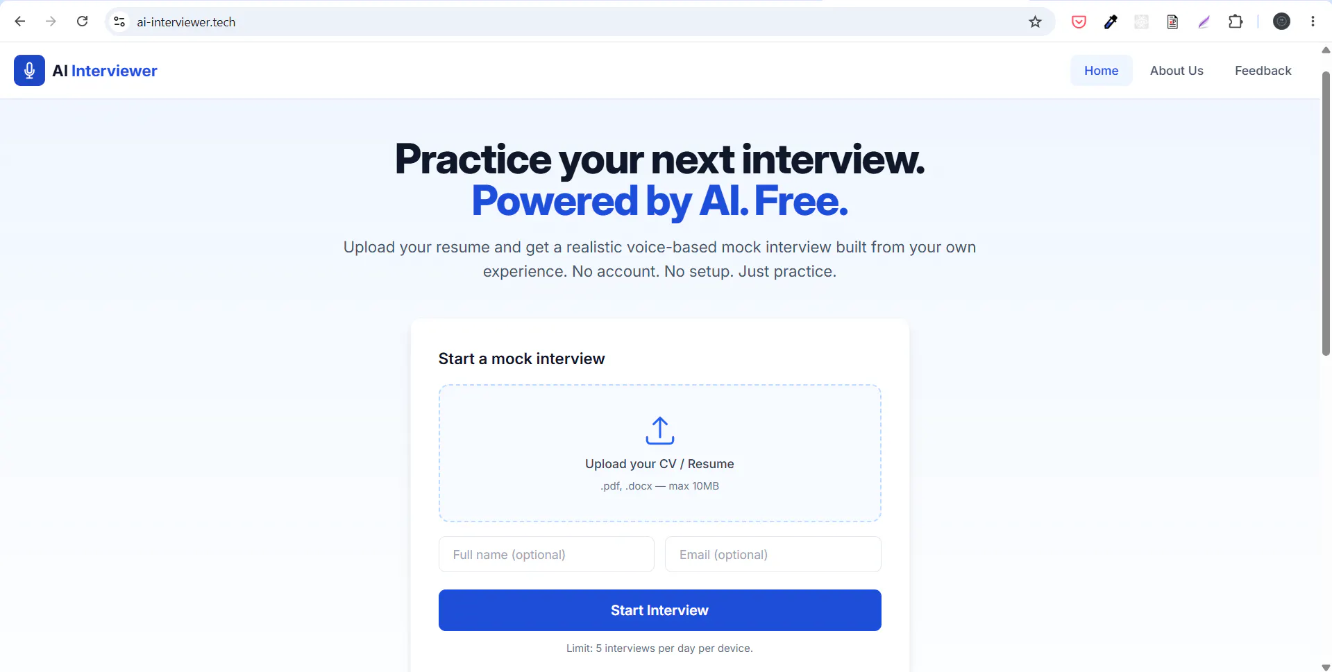 AI Interviewer 截图 2