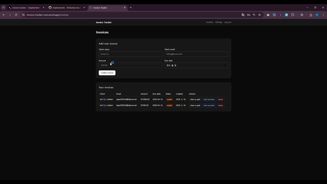Invoice Tracker gallery image