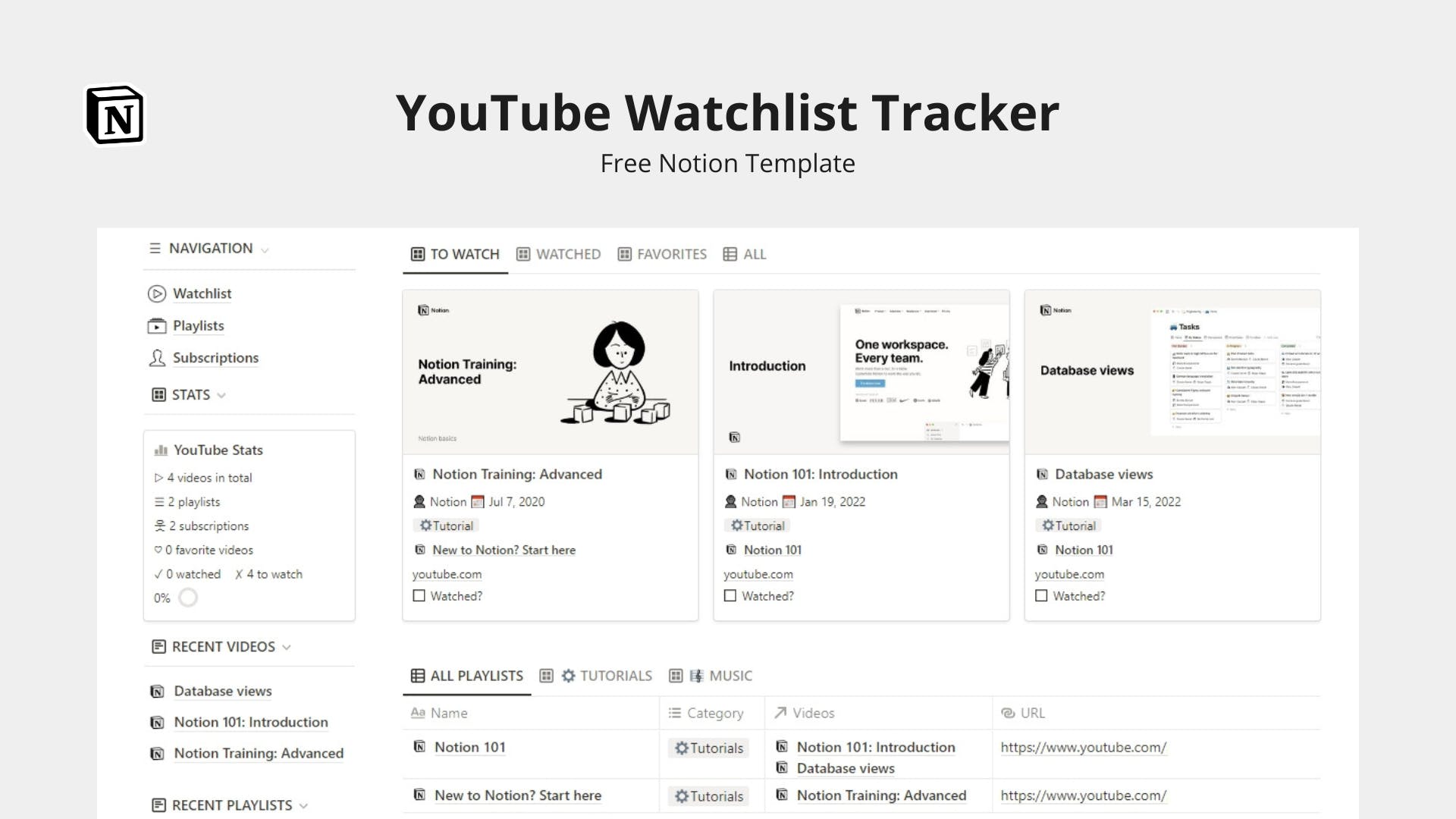 YouTube Watchlist Tracker media 1