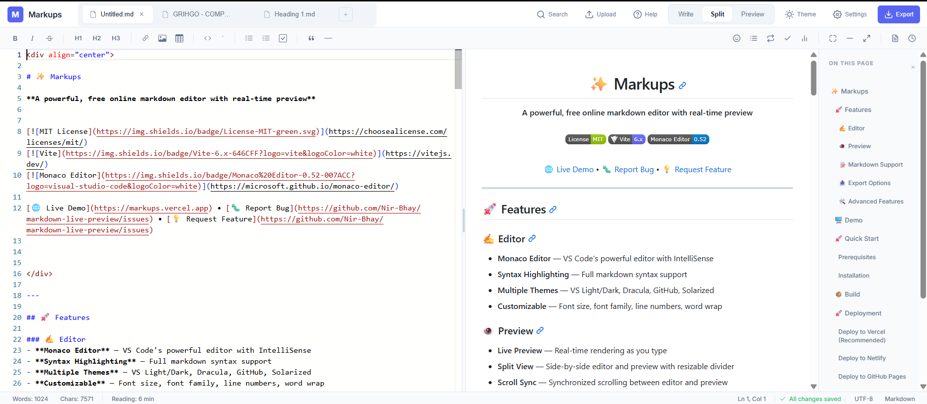 Markups - Screenshot 2 showing product features and functionality