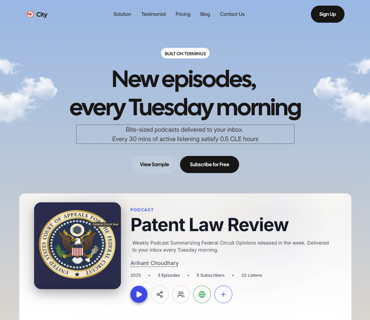 The Weekly Patent Law Review - Main screenshot showing features and interface