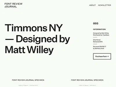 Font Review Journal