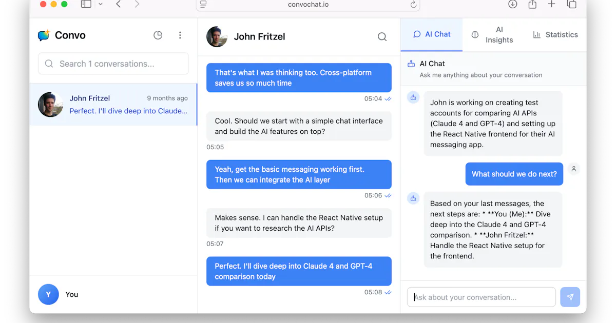 Convo - Chat Insights