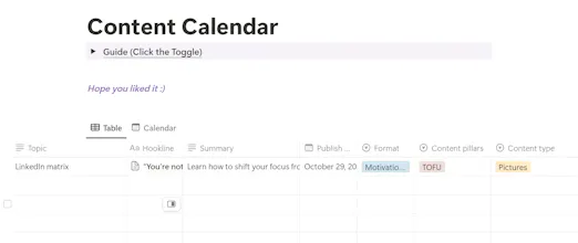 A Customizable Content Calendar gallery image