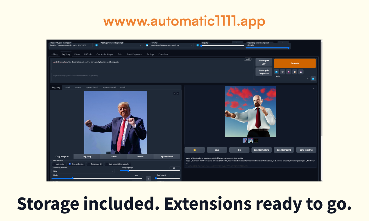 Automatic1111 WebUI (Automatic1111.App) media 3