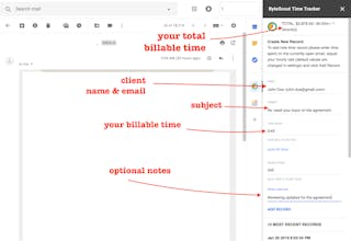 ByteScout Time Tracker for Gmail gallery image