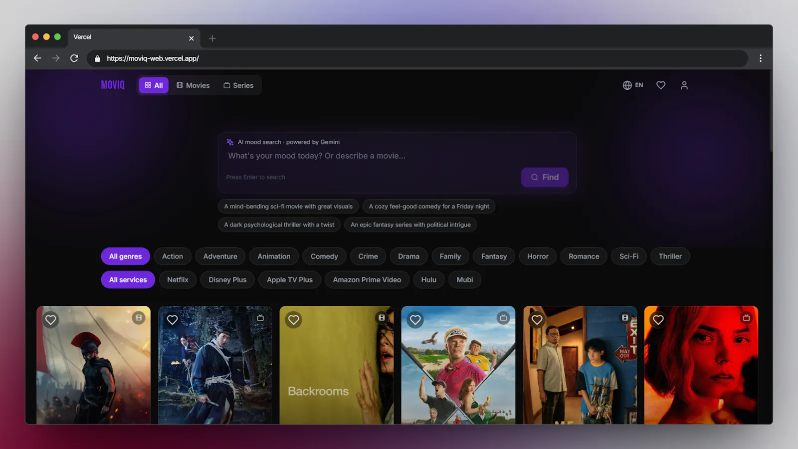 moviq screenshot 1