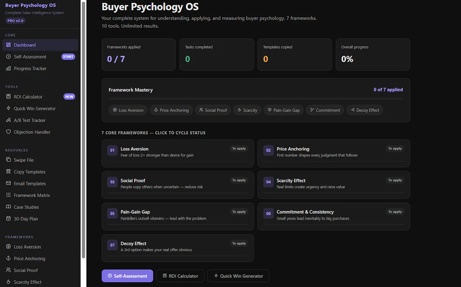 Buyer Psychology OS screenshot 1