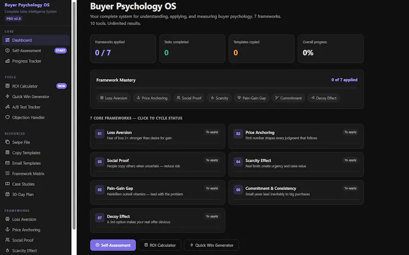 Buyer Psychology OS screenshot 1