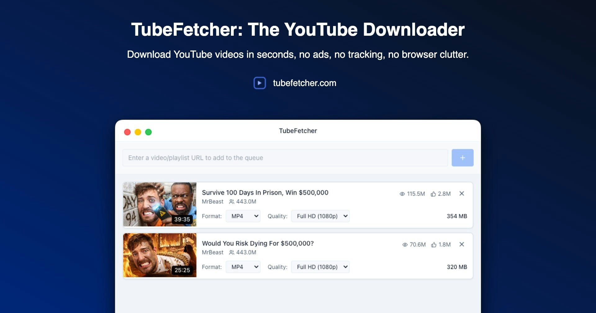 TubeFetcher gallery image