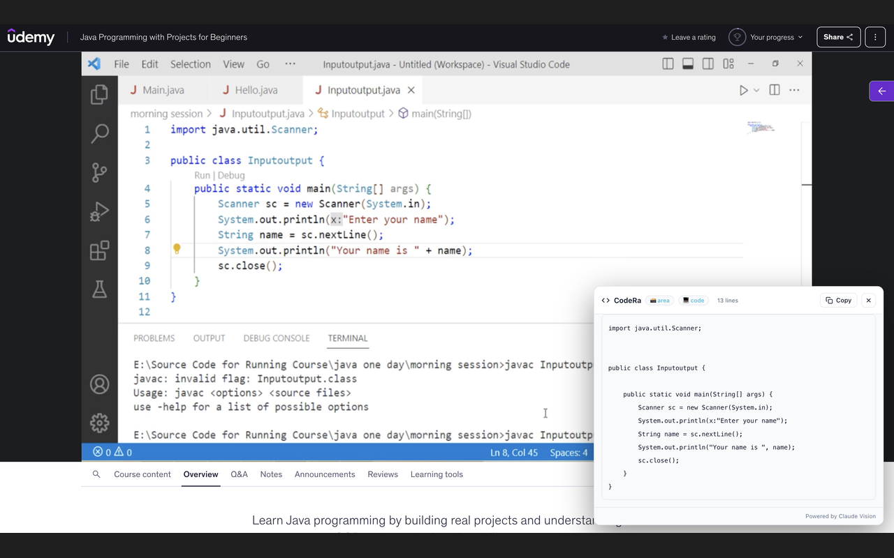CodeRa, Stop retyping code gallery image