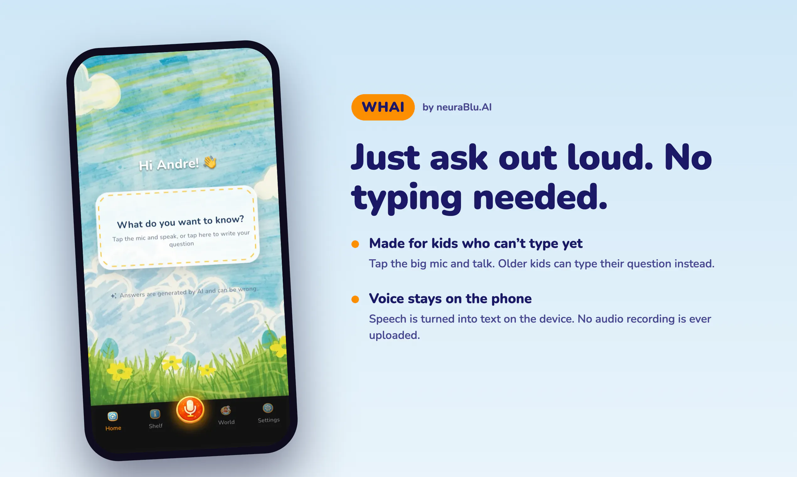 WHAI - Safe answers for kids gallery image