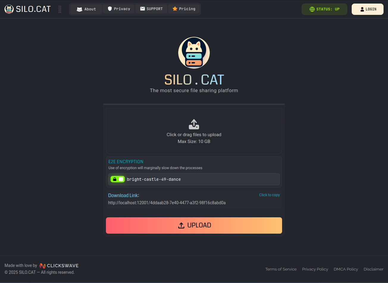 SILO.CAT - 가장 안전하고 평행 한 파일 공유 플랫폼. 미디어 1