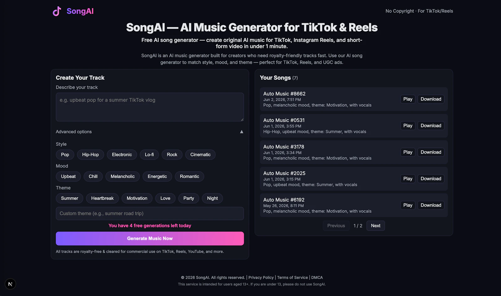 SongAI screenshot 1
