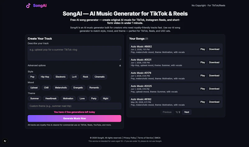 SongAI screenshot 1
