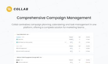 Collab GTM team productivity - Boost efficiency with seamless project management and campaign strategies