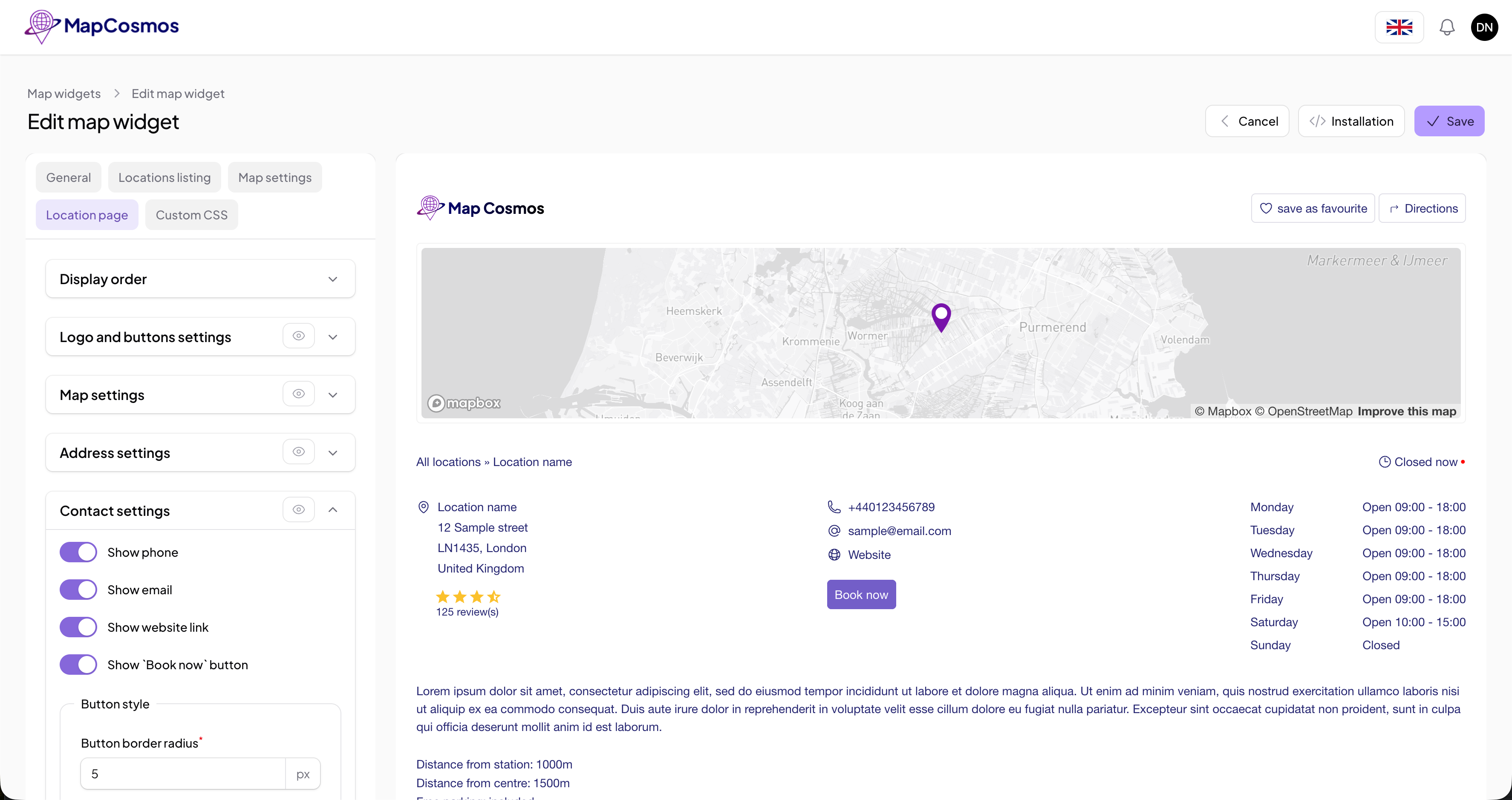 MapCosmos Store Locator - Screenshot 5 preview