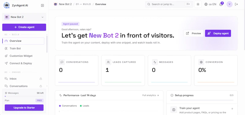 ZynAgent AI screenshot 2