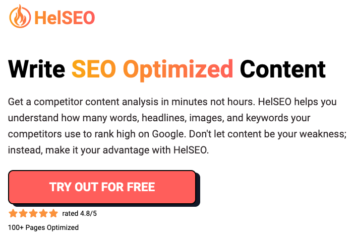 startuptile HelSEO-Get a SEO competitor analysis to rank higher through content