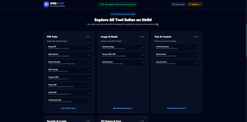 Striid Tools screenshot 1