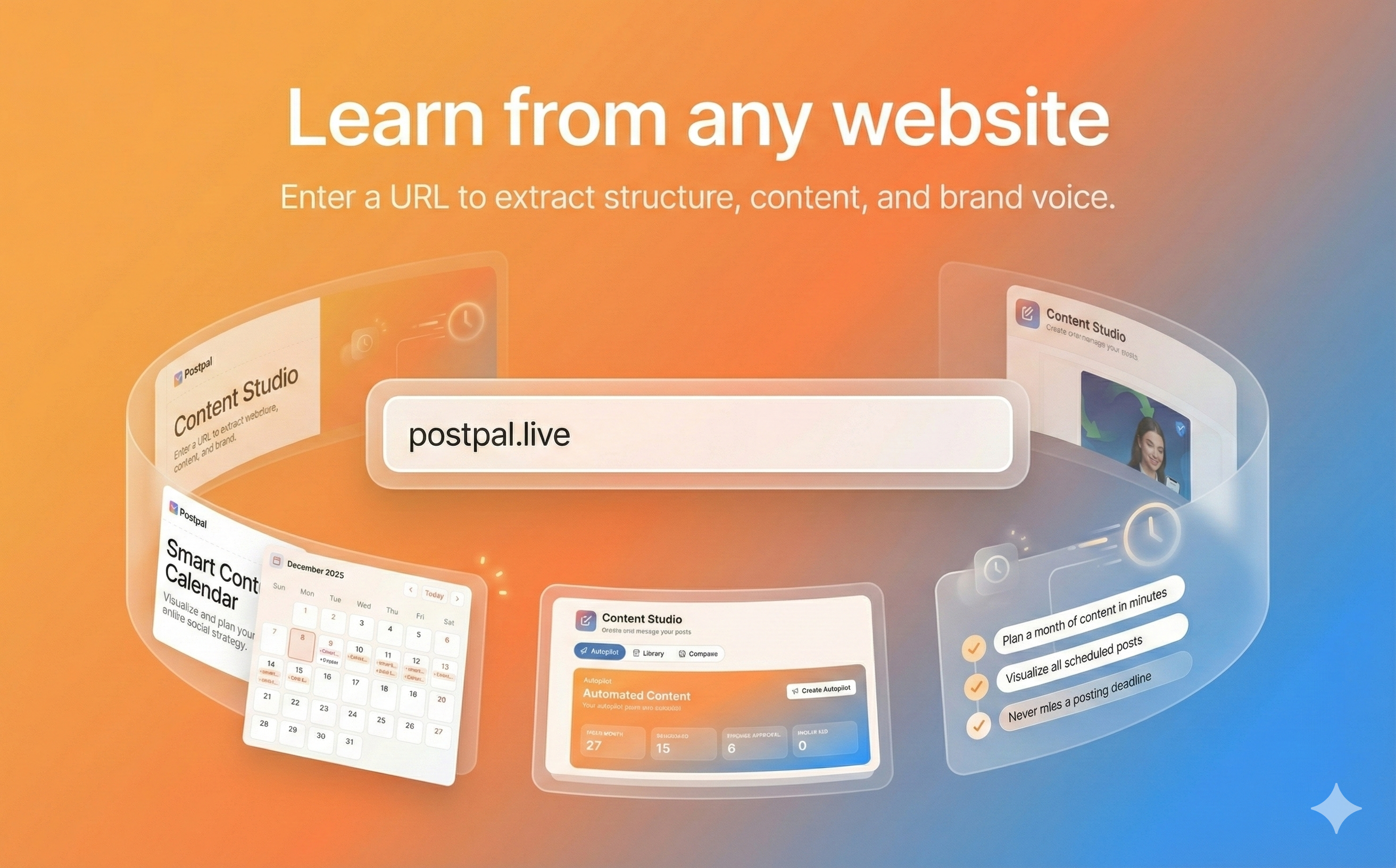 PostPal - Main product screenshot demonstrating key features and user interface