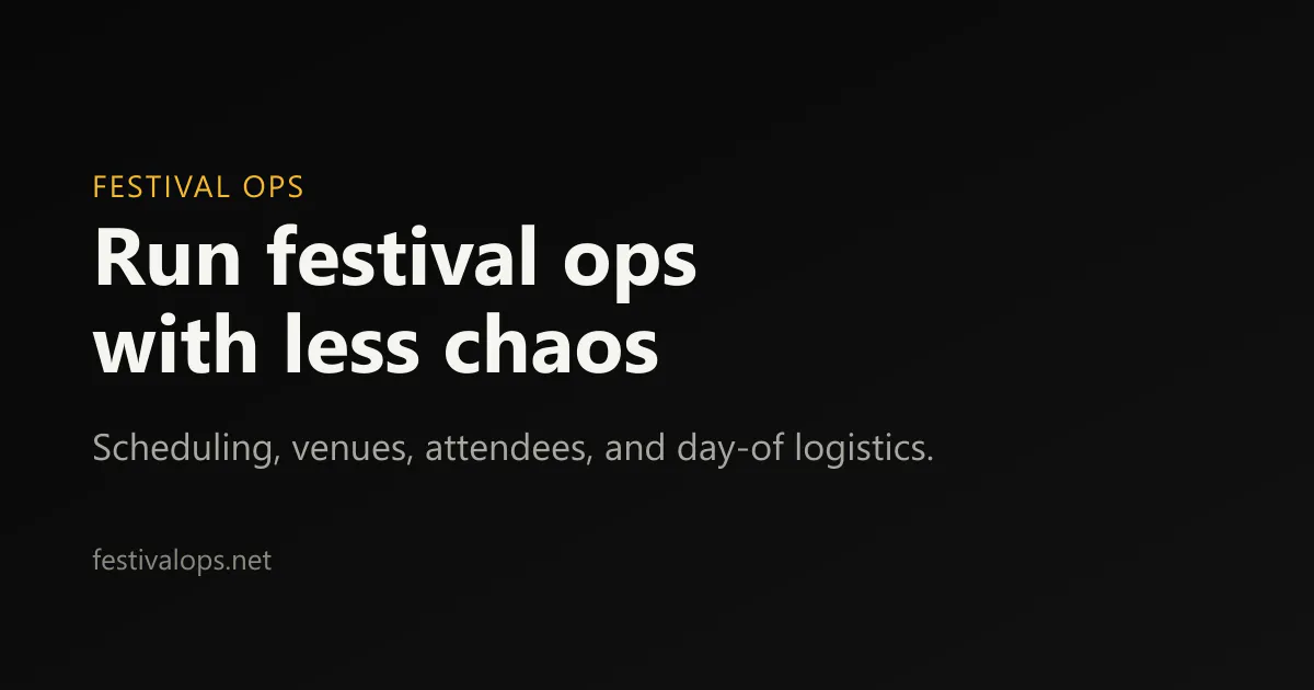 FestivalOps gallery image