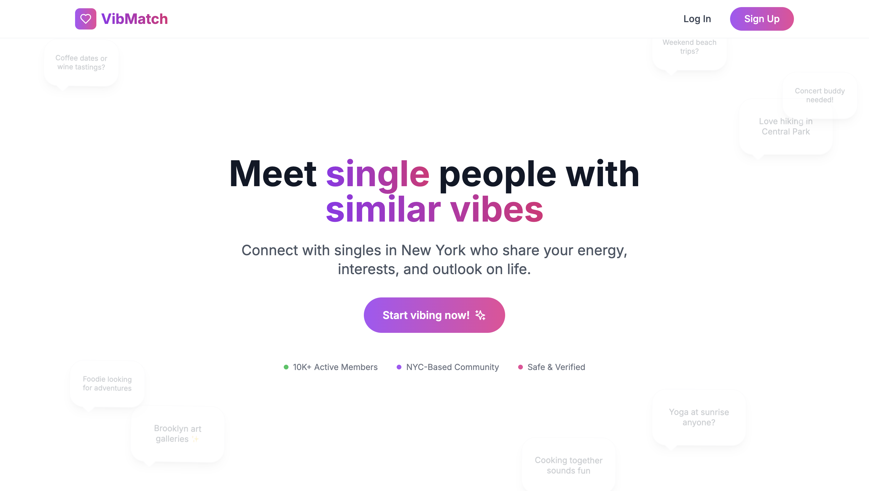 Vibmatch - Match von Vibe, nicht nur wischt Medien 1