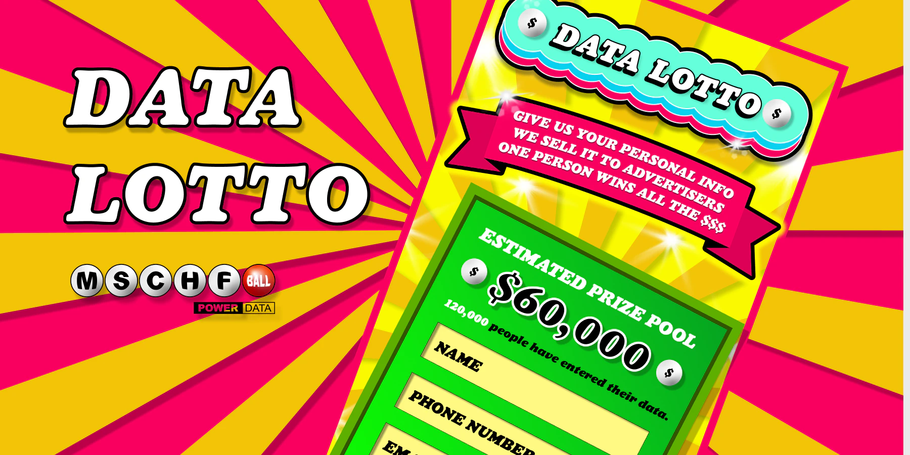 Data Lotto Give Us Your Data We Sell It One Person Gets All The Money Product Hunt