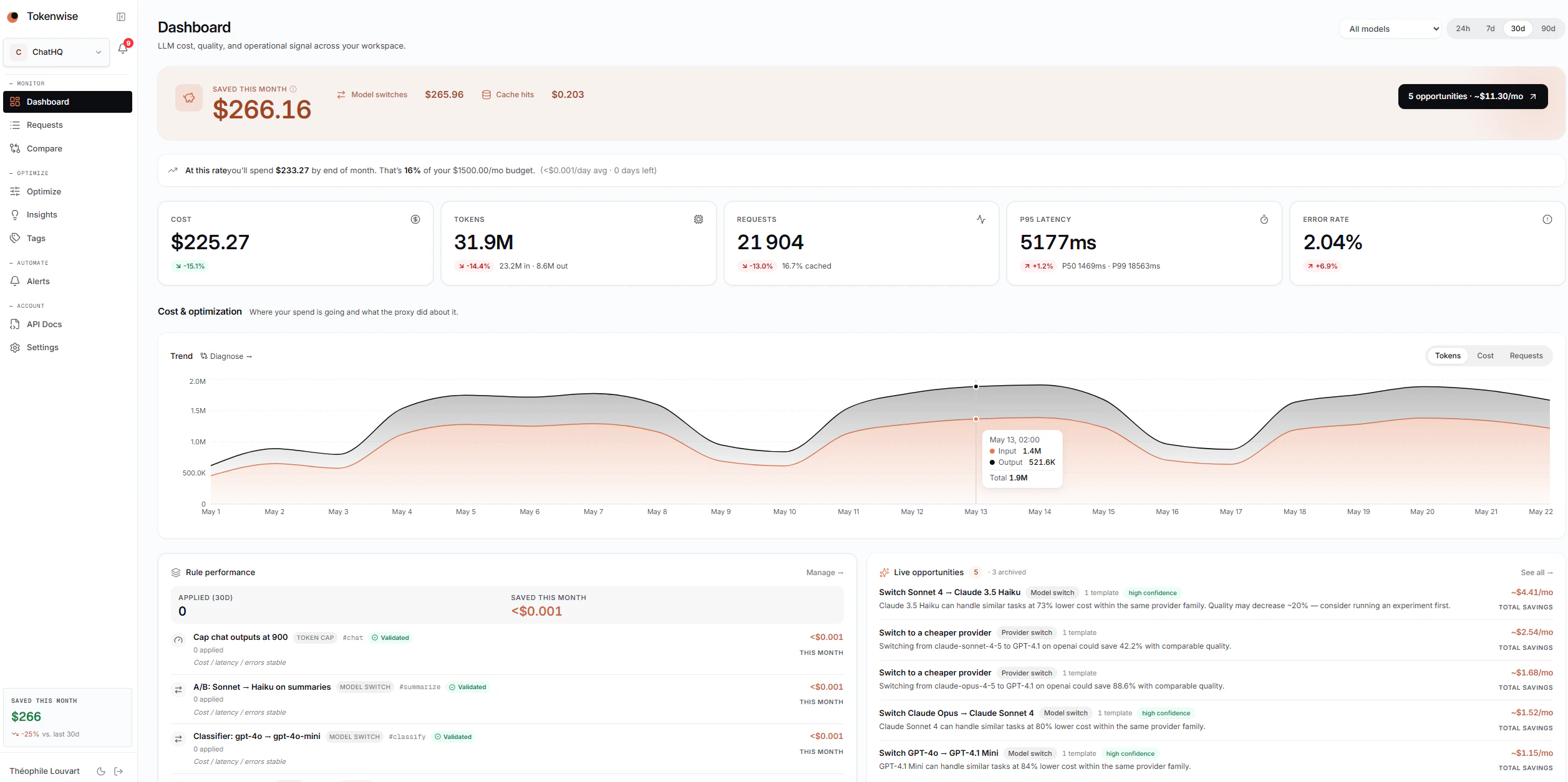 Tokenwise screenshot 2