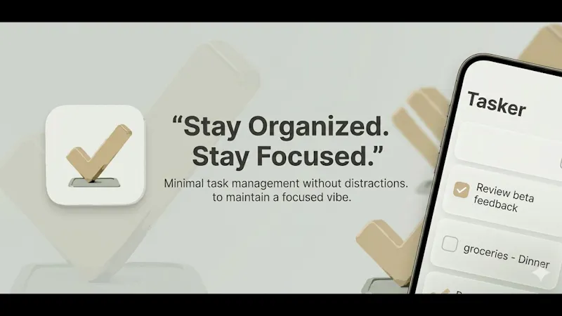 Tasker:Privacy First Focus Planner screenshot 1 (video preview)