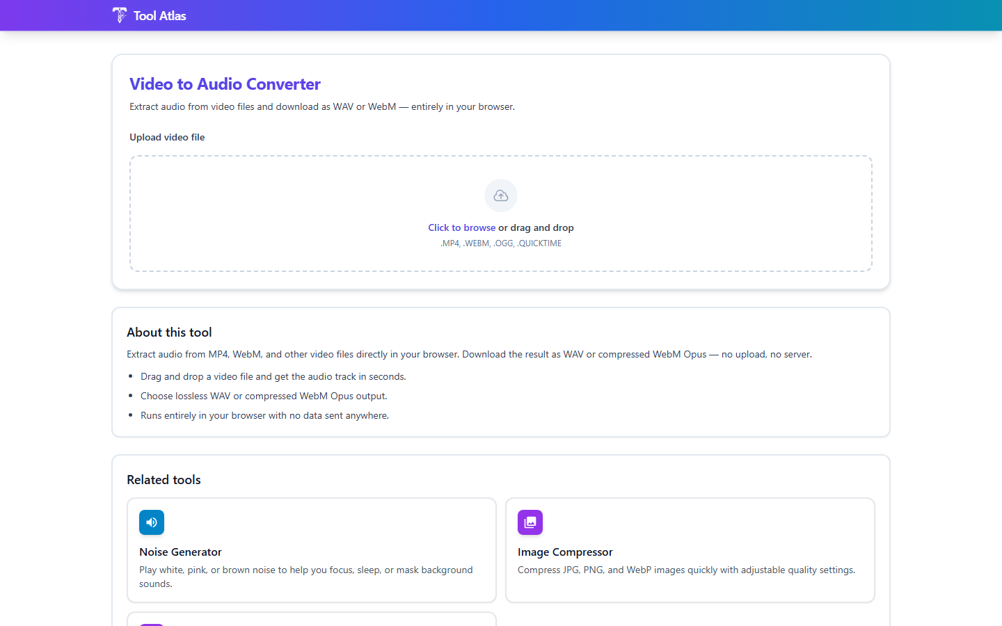 Tool Atlas: Free Online Toolbox gallery image