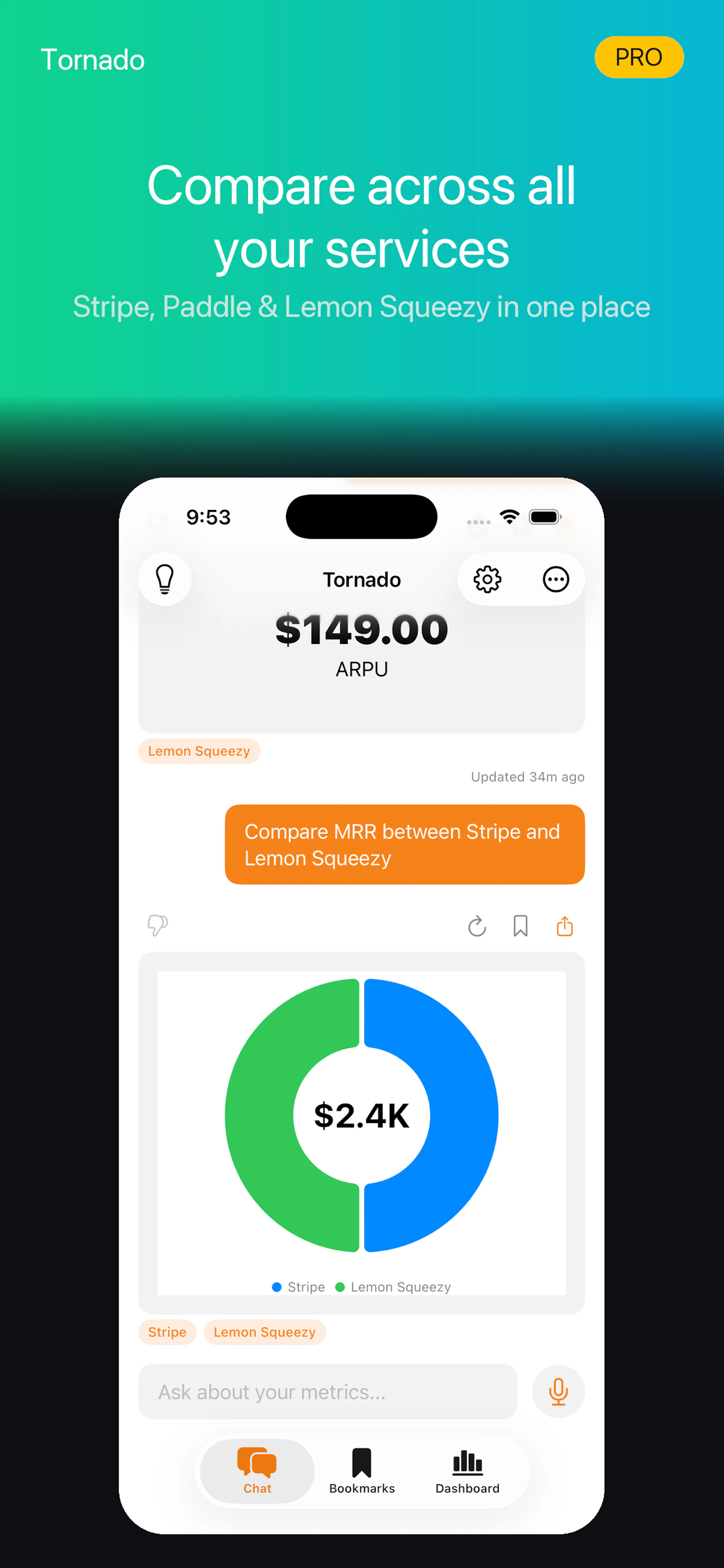 Tornado - Subscriptions Analytics screenshot 2