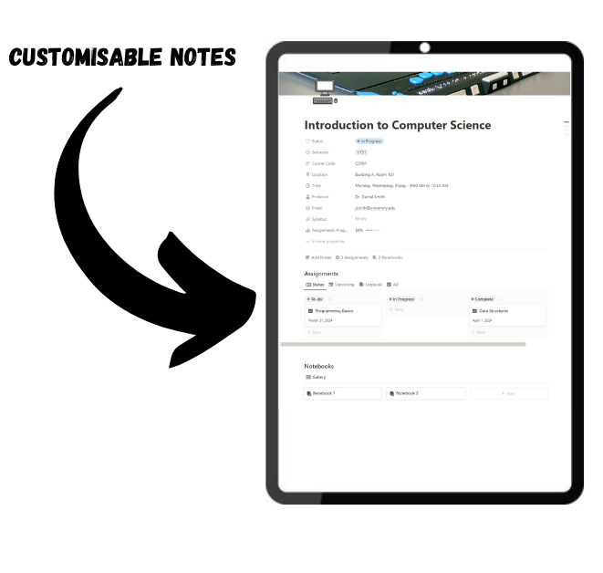 Notion Template for Students gallery image