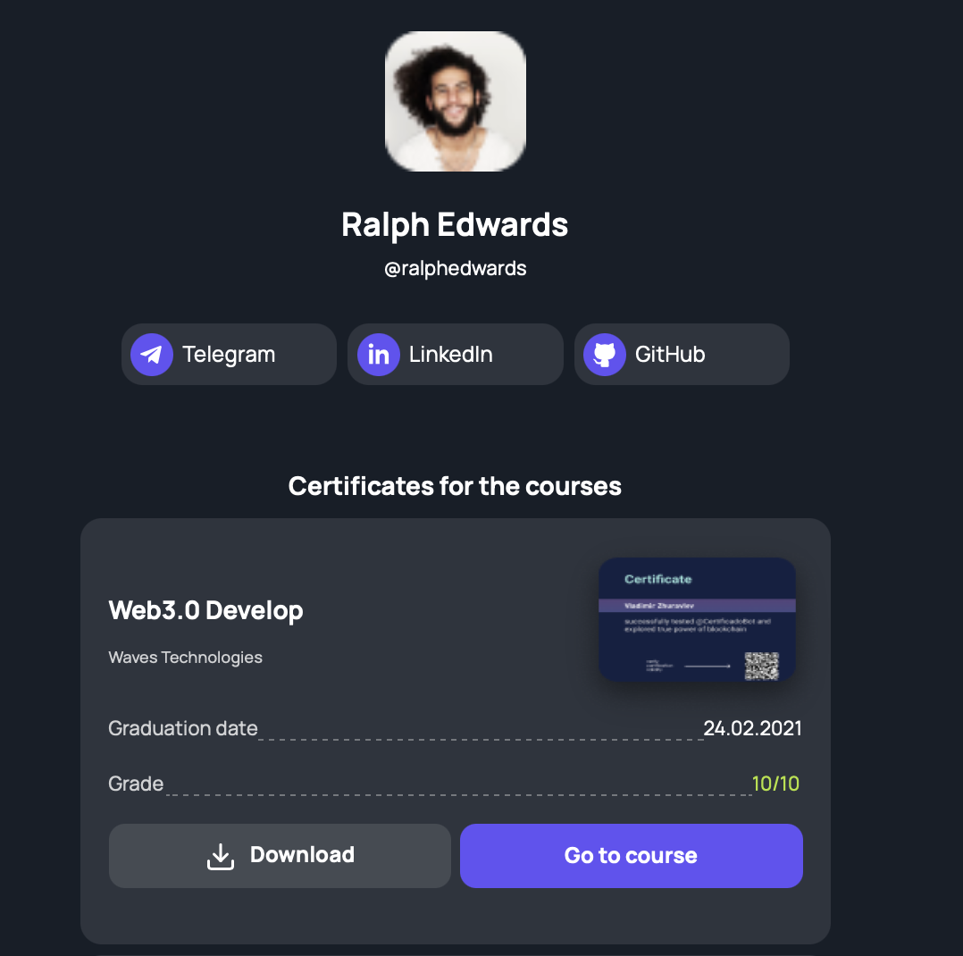 Certificado gallery image