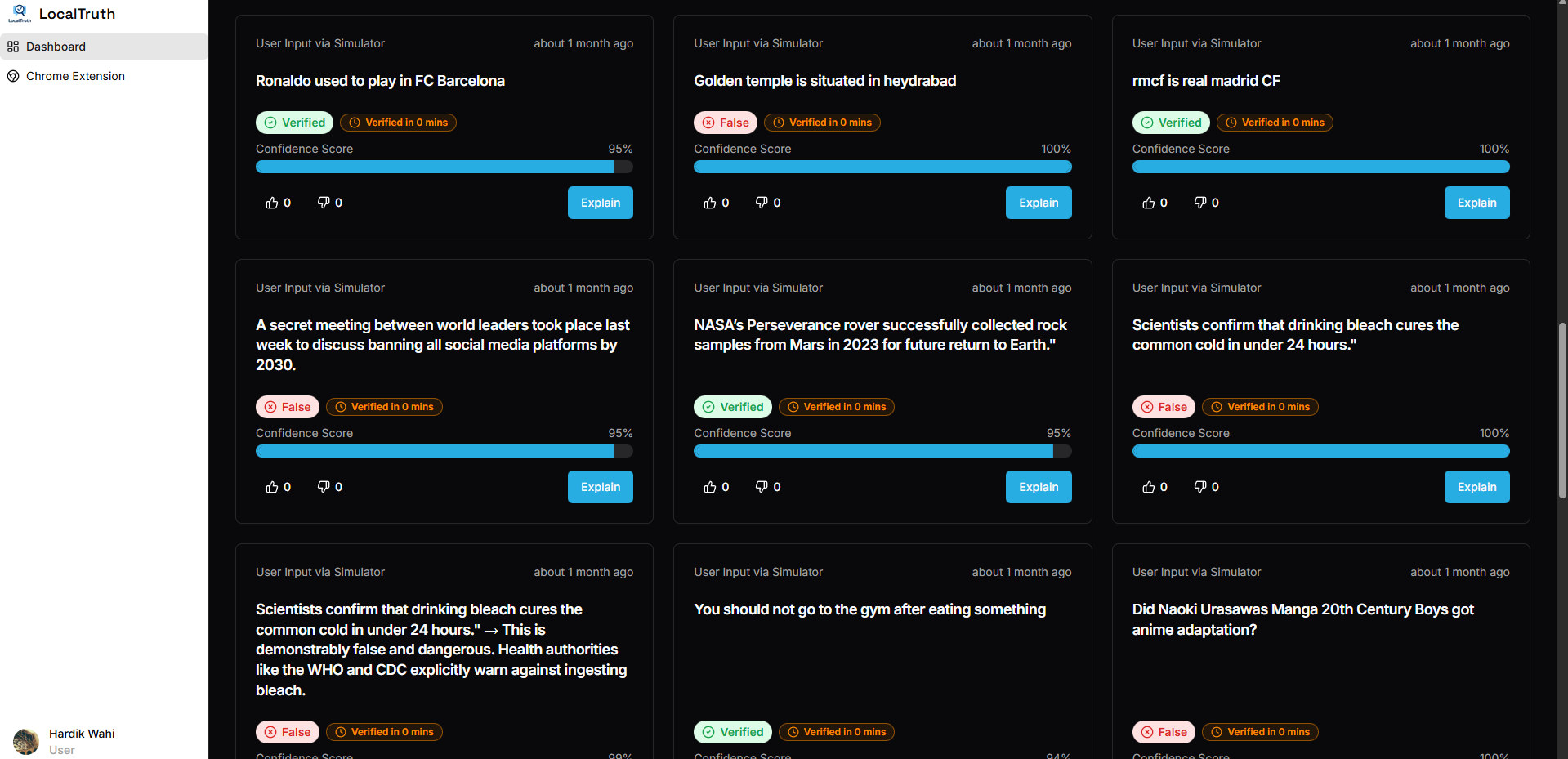 LocalTruth - Main product screenshot demonstrating key features and user interface